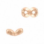 Cymbal ™ DQ metal Side bead Kaparia for SuperDuo beads - Rose gold